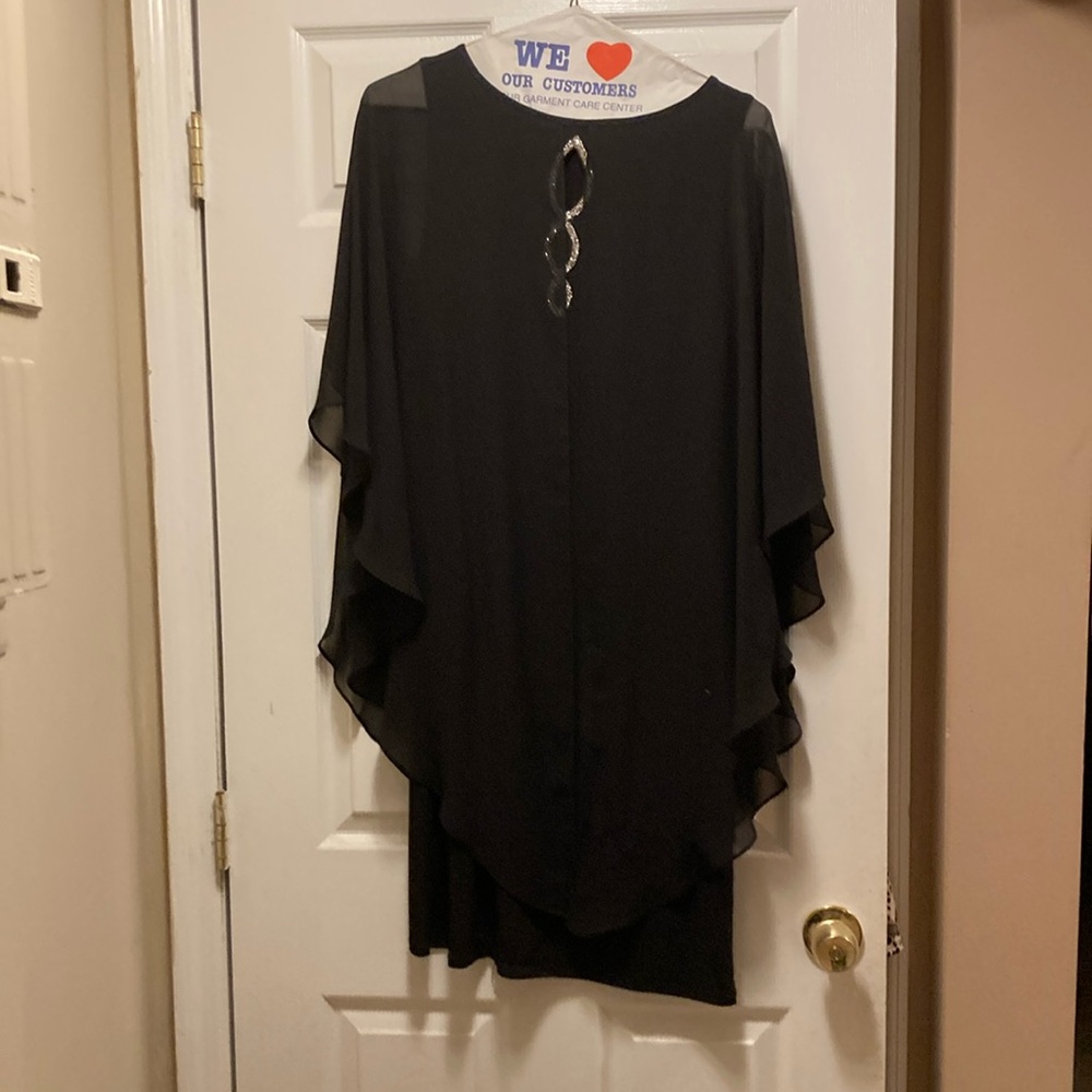 Black sheer dress